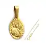 Złoty komplet biżuterii 585 medalik Matka Boska Sklep