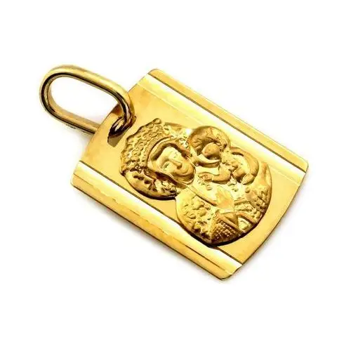 Złoty komplet biżuterii 585 medalik Matka Boska chrzest, RU00203 40s(48 + 2), ZA7037 5