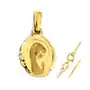 Złoty komplet biżuterii 585 Owal Matka Boska chrzest, RU00229 s, ZA4846B Sklep