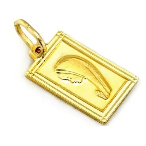 Lovrin Złoty komplet biżuterii 585 popiersie matka boska chrzest 2