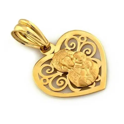 Lovrin Złoty komplet biżuterii 585 serce matka boska chrzest 3