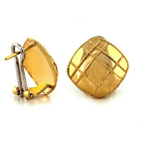 Złoty komplet biżuterii 585 zdobione romby 5.57g Lovrin 4