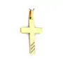 Złoty krzyż 333 blaszka krzyżyk 8kt duży krzyż na prezent, kolor żółty Sklep