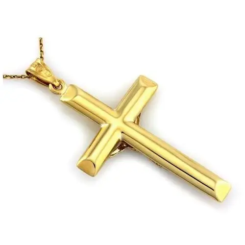 Złoty krzyż 333 krzyżyk z jezusem na chrzest 1,71g Lovrin 2