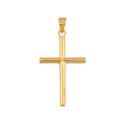 Złoty krzyż 585 delikatny klasyczny chrzest 0,65g Lovrin