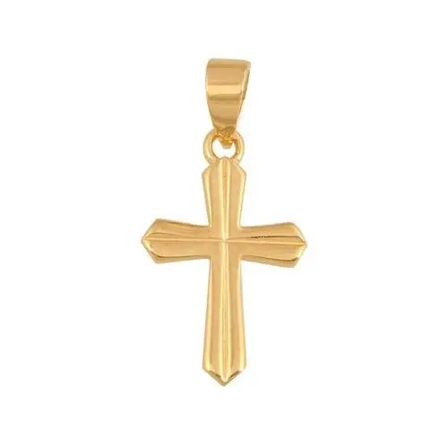Lovrin Złoty krzyż 585 grawerowany klasyczny chrzest 0,70g