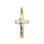 Złoty krzyż 585 krzyżyk ażurowy z Jezusa Sklep