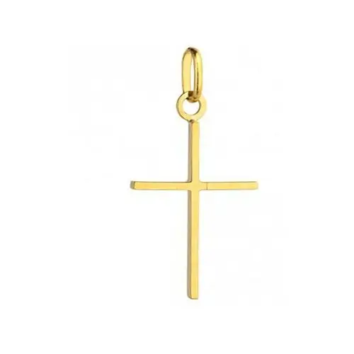 Złoty krzyż 585 krzyżyk wąski Lovrin