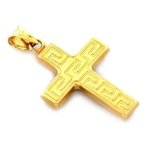Złoty krzyż 585 Krzyżyk z Jezusem na Chrzest 1,75g, ZA6883 2