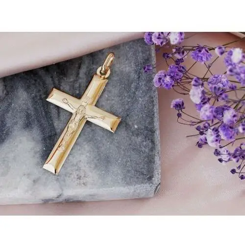 Lovrin Złoty krzyż 585 krzyżyk z ukrzyżowanym jezusem 2,43 g 4