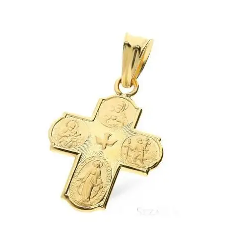 Złoty krzyż 585 krzyżyk z wizerunkiem jezusa 1,84g Lovrin