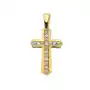 Lovrin Złoty krzyż 585 zdobiony diamentami Sklep