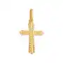 Złoty krzyż 585 zdobiony diamentowany 0,35g Lovrin Sklep