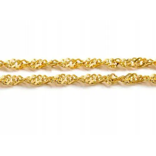 Złoty łańcuszek 333 klasyczny singapur 0,65g na prezent 50cm Lovrin 2