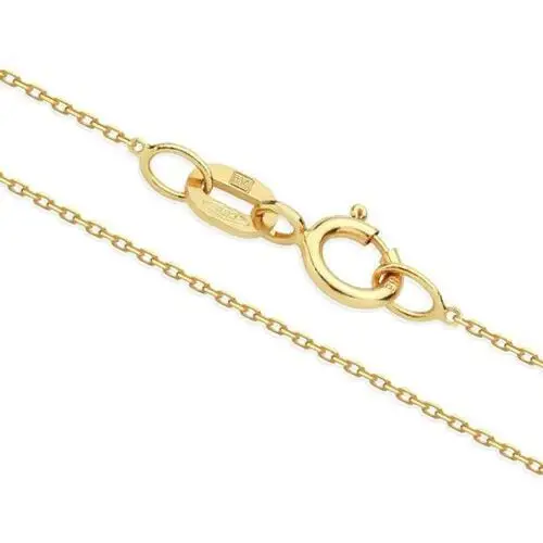 Lovrin Złoty łańcuszek 375 silny splot klasyczny ankier na prezent 38 cm elegancki wzór