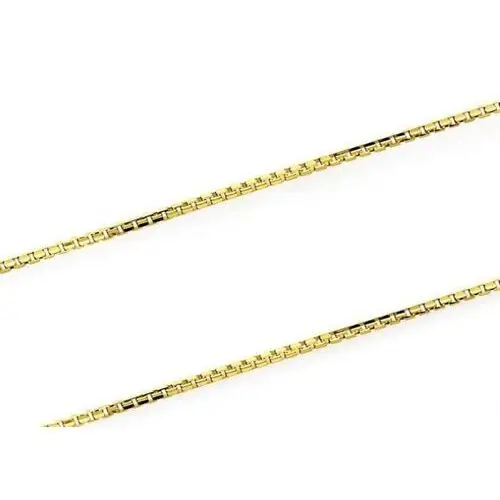 Złoty łańcuszek 375 splot kostka 50 cm 1,55g Lovrin