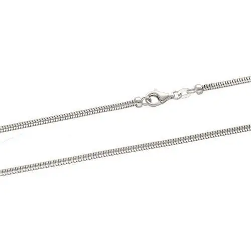 Złoty łańcuszek 585 biała masywna Linka 40cm 9,37g, kolor brązowy