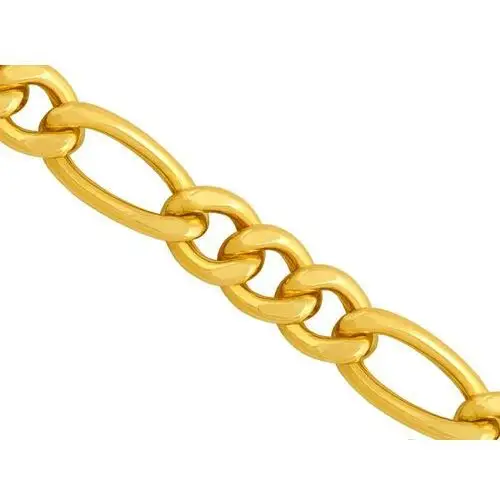 Lovrin Złoty łańcuszek 585 figaro silny splot masywny dla mężczyzny 60cm