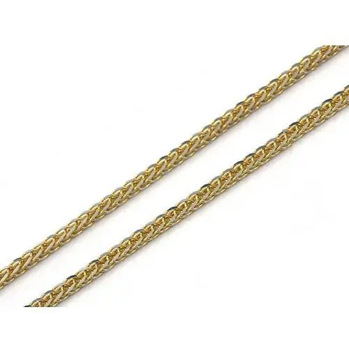 Złoty łańcuszek 585 lisi ogon 50 cm pełny 4,3 g, Łańcuszek Lisi Ogon Pełny 4/1.2mm50cm/4.3g