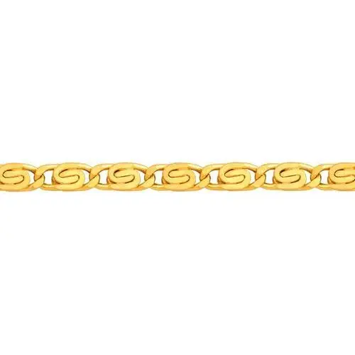 Złoty łańcuszek 585 ŚLIMAK DIAMENTOWANY 45CM 5,30G, Ld071 2
