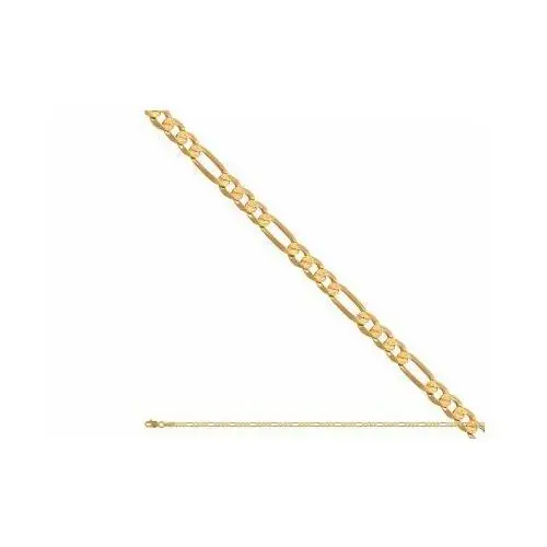 Lovrin Złoty łańcuszek 585 splot figaro 45cm prezent 1,74g