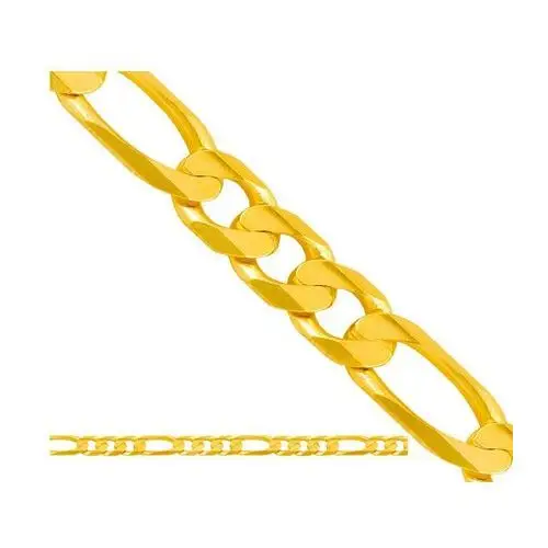 Złoty łańcuszek 585 SPLOT FIGARO 55cm 2,90g, Lp033
