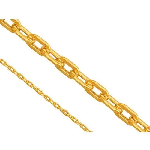 Lovrin Złoty łańcuszek 585 splot klasyczny brilantata 45 cm 1,25 g 2
