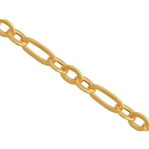 Złoty łańcuszek 585 splot klasyczny brilantata 7,10 g, kolor żółty