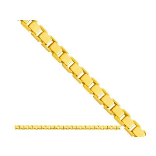 Złoty łańcuszek 585 SPLOT KOSTKA 50 cm 2,70g
