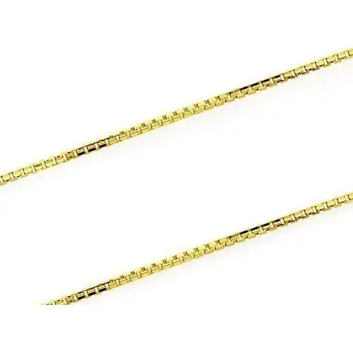 Złoty łańcuszek 585 splot kostka 55 cm 1,96g Lovrin