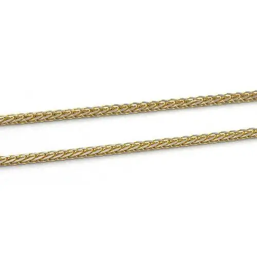 Złoty łańcuszek 585 splot lisi ogon 38cm 1,37g, Łańcuszek Lisi Ogon Pełny 4/0.8mm38cm/1.37g