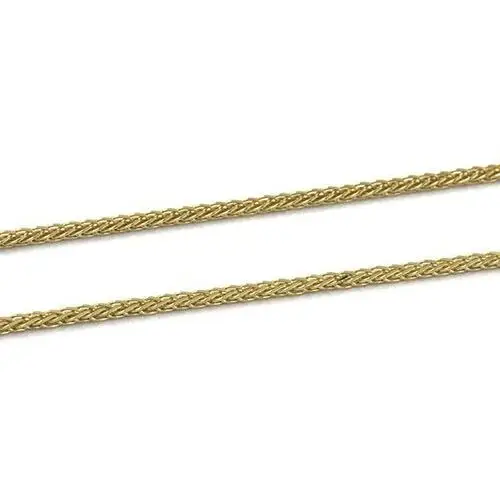 Złoty łańcuszek 585 splot lisi ogon 55cm 1,8g, Łańcuszek Lisi Ogon Pełny 4/0.7mm55cm