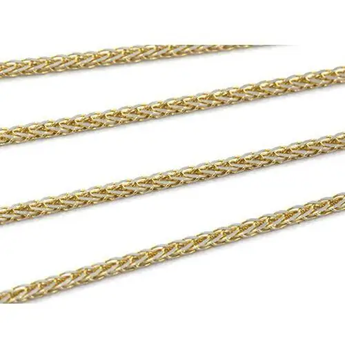Złoty łańcuszek 585 splot lisi ogon 55cm 1,8g, Łańcuszek Lisi Ogon Pełny 4/0.7mm55cm 2