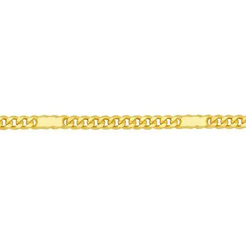 Złoty łańcuszek 585 SPLOT PANCERKA Z BLASZKAMI 40 CM 1,80g, kolor żółty 2
