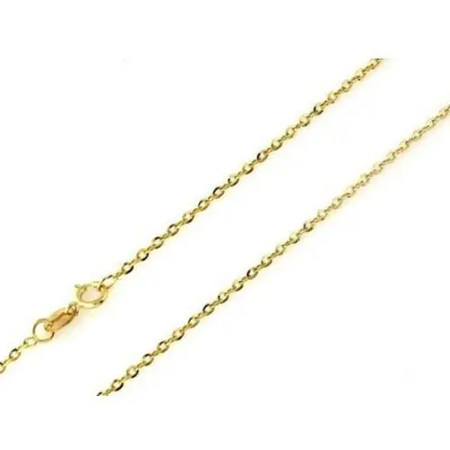 Lovrin Złoty łańcuszek 585 splot rolo 45cm błyszczące kółeczka elegancki klasyczny model