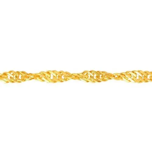 Złoty łańcuszek 585 splot singapur 42 cm 1,10 g Lovrin 2