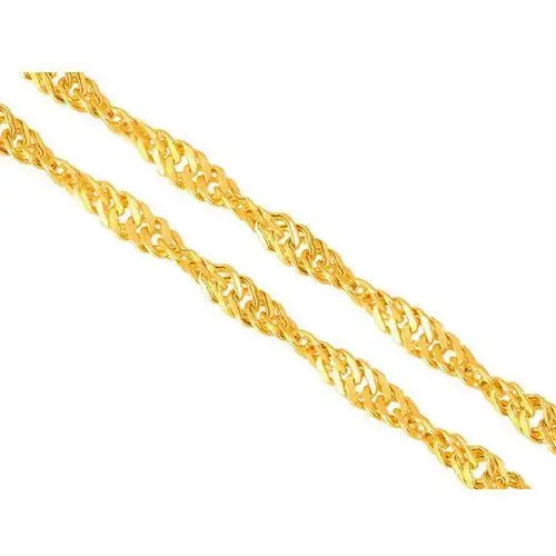 Złoty łańcuszek 585 splot singapur 42 cm 1,10 g Lovrin
