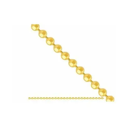 Lovrin Złoty łańcuszek 585 splot z kuleczek 50cm 2,30g 2