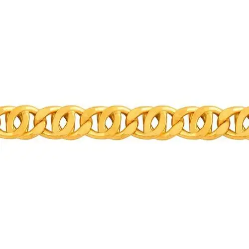 Złoty łańcuszek 585 TIGRA DIAMENTOWANY 50 cm 2,40g 2