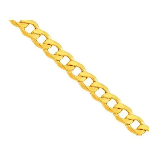 Złoty łańcuszek męski 585 splot pancerka 50 cm 4,9 g, kolor żółty