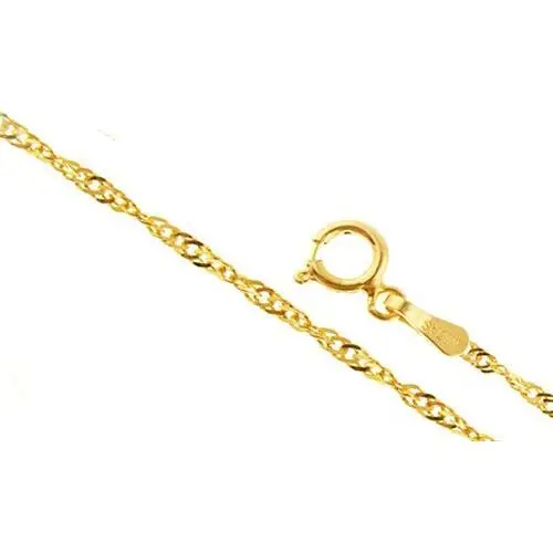Złoty łańcuszek singapure 50cm delikatny Lovrin