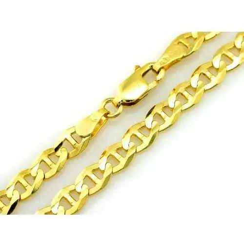 Złoty łańcuszek splot Guci marina 3.4mm, kolor żółty