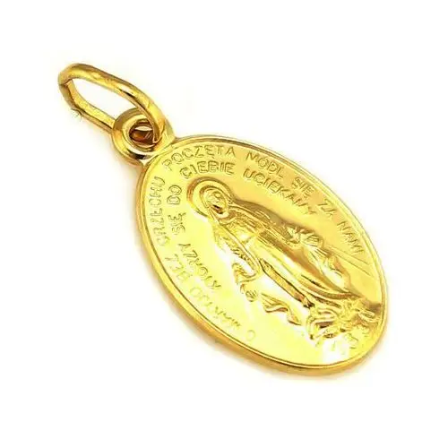 Złoty medalik 333 Matka Boska Chrzest Komunia 0,76g, ZA454 s