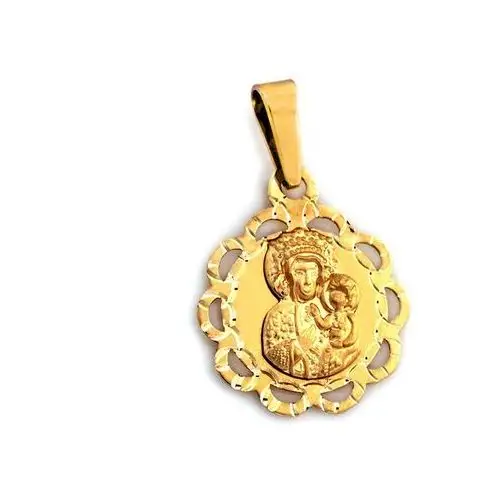 Złoty medalik 333 Matka Boska frezowany Chrzest Komunia 0,85g, ZA6760G