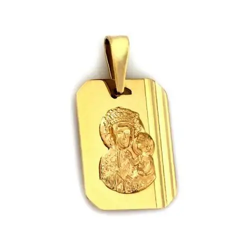 Złoty medalik 333 prostokąt Matka Boska 0,84g, ZA6064C