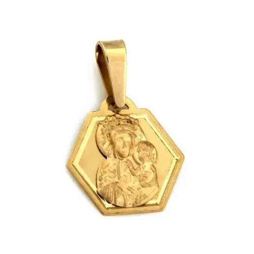 Złoty medalik 333 sześcioboczny matka boska 0,65g Lovrin
