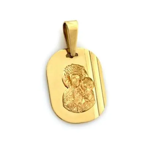 Lovrin Złoty medalik 333 w kształcie owalu z matką boską 0,76g