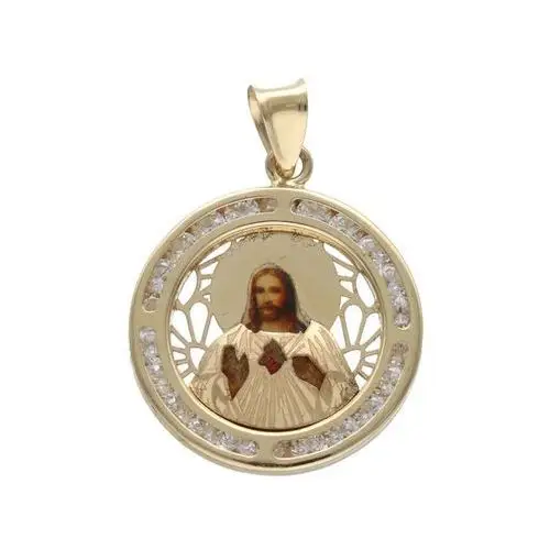 Lovrin Złoty medalik 585 chrzest jezus w kole 1,71g