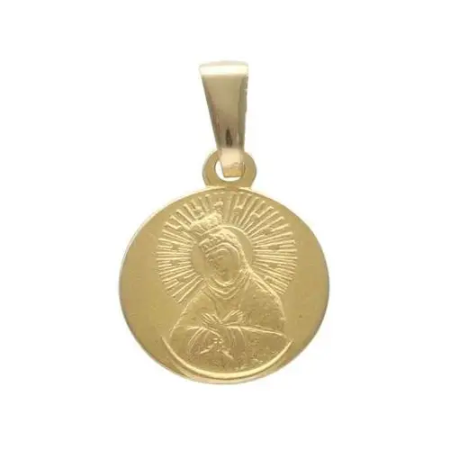 Lovrin Złoty medalik 585 chrzest maryja królowa polski