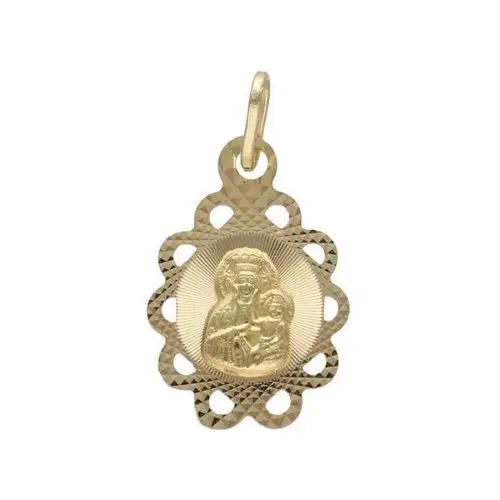 Złoty medalik 585 Chrzest Matka Boska 0,87g